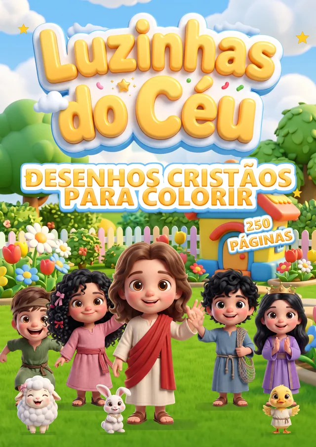 Capa do livro Desenhos Cristãos para Colorir